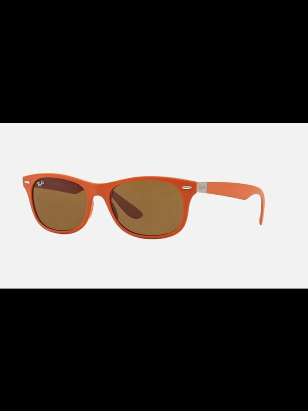 Ray-Ban Orange Frame Sunglasses with Brown Lenses
